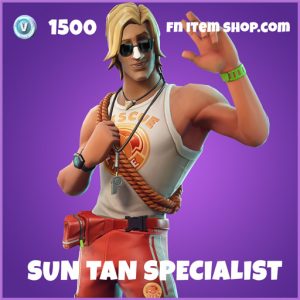 sun tan specialist epic fortnite skin - fortnite shop 511 2018