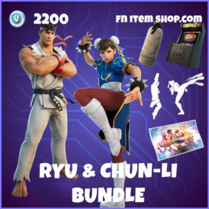 Ryu & Chun-Li Bundle Streetfighter Fortnite Bundle