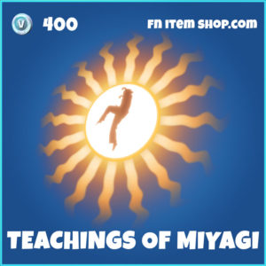 Teachings of Miyagi Cobra Kai fortnite emote