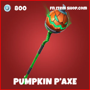 Pumpkin P'Axe Fortnite green goblin harvesting tool