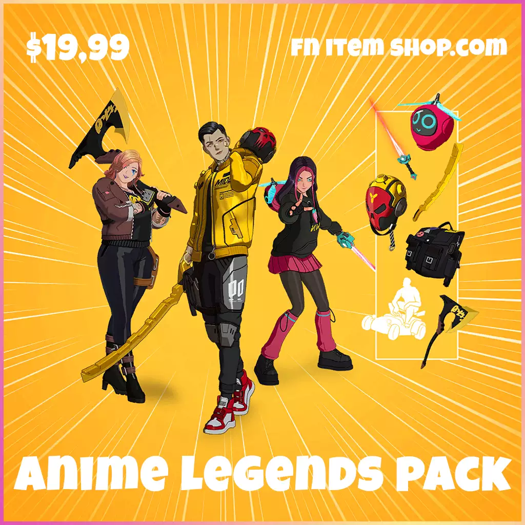Anime Legends Pack: Ten New Items Assemble in Fortnite Starting October 2022 !