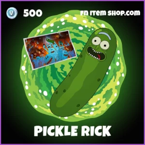 Pickle Rick Backpack in Fortnite