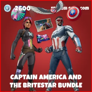 Captain America and The Britestar Bundle in Fortnite Marvel