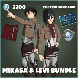 Mikasa & Levi Bundle Attack on Titan in Fortnite