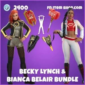 becky lynch & bianca belair WWE bundle in fortnite