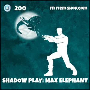 Shadow Play: Max Elephant Jujutsu Kaisen Emote in Fortnite